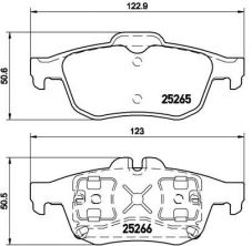 Brembo P 68 057 - Brzdové platničky -