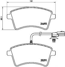 Brembo P 68 058 - Brzdové platničky -