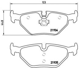 Brembo P 71 006 - Brzdové platničky -