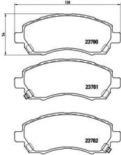 Brembo P 78 009 - Brzdové platničky -