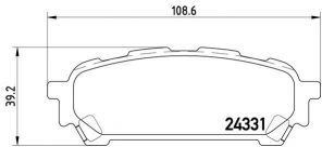 Brembo P 78 014 - Brzdové platničky -