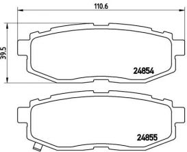 Brembo P 78 018 - Brzdové platničky -