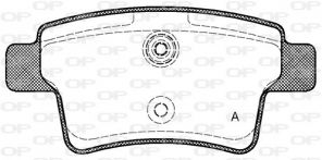 Open Parts BPA1241.00 - Brzdové platničky -