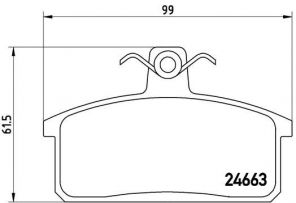 Brembo P 79 007 - Brzdové platničky -