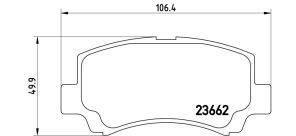 Brembo P 79 011 - Brzdové platničky -