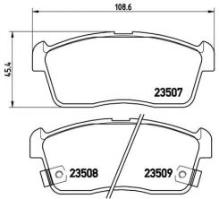 Brembo P 79 012 - Brzdové platničky -