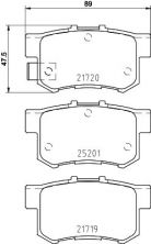 Brembo P 79 027 - Brzdové platničky -