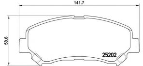 Brembo P 79 028 - Brzdové platničky -