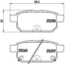 Brembo P 79 029 - Brzdové platničky -