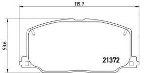 Brembo P 83 016 - Brzdové platničky -