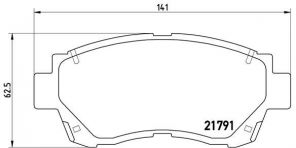 Brembo P 83 027 - Brzdové platničky -