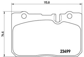 Brembo P 83 039 - Brzdové platničky -
