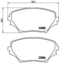 Brembo P 83 055 - Brzdové platničky -