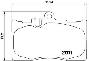Brembo P 83 058 - Brzdové platničky -