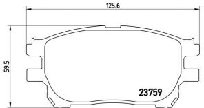 Brembo P 83 070 - Brzdové platničky -