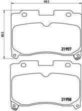 Brembo P 83 090 - Brzdové platničky -