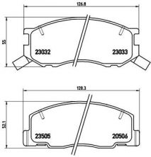 Brembo P 83 093 - Brzdové platničky -