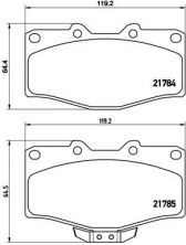 Brembo P 83 095 - Brzdové platničky -