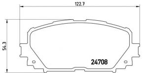 Brembo P 83 101 - Brzdové platničky -