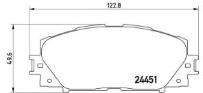Brembo P 83 106 - Brzdové platničky -