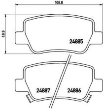 Brembo P 83 112 - Brzdové platničky -