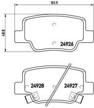 Brembo P 83 114 - Brzdové platničky -