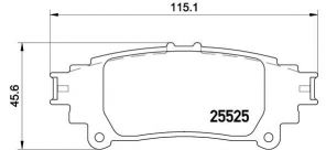 Brembo P 83 132 - Brzdové platničky -