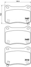 Brembo P 83 134 - Brzdové platničky -