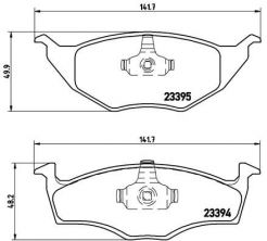 Brembo P 85 055 - Brzdové platničky -