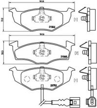 Brembo P 85 071 - Brzdové platničky -