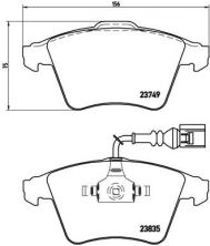 Brembo P 85 090 - Brzdové platničky -