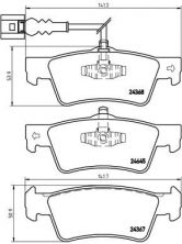 Brembo P 85 091 - Brzdové platničky -