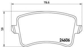 Brembo P 85 099 - Brzdové platničky -