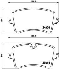 Brembo P 85 118 - Brzdové platničky -