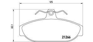 Brembo P 86 005 - Brzdové platničky -