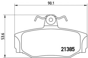 Brembo P 86 009 - Brzdové platničky -