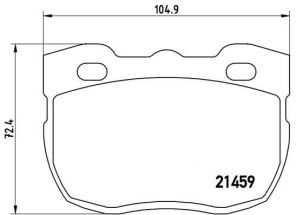 Brembo P 99 001 - Brzdové platničky -