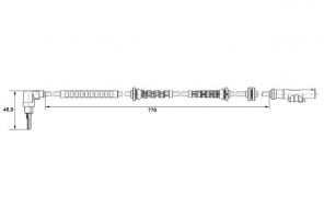 Bosch 0 265 007 671 - Snímač počet otáčok kol -