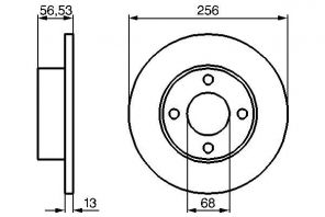 Bosch 0 986 478 130 - Brzdový kotúč -