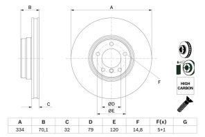 Bosch 0 986 478 623 - Brzdový kotúč -