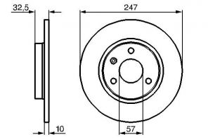 Bosch 0 986 478 142 - Brzdový kotúč -