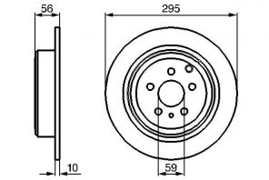 Bosch 0 986 478 435 - Brzdový kotúč -
