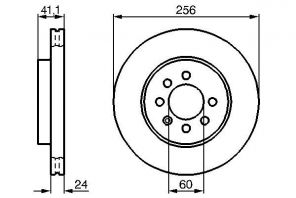 Bosch 0 986 478 286 - Brzdový kotúč -