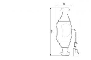Bosch 0 986 424 543 - Brzdové platničky -