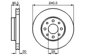 Bosch 0 986 478 878 - Brzdový kotúč -