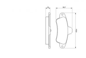 Bosch 0 986 424 277 - Brzdové platničky -