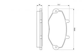 Bosch 0 986 424 492 - Brzdové platničky -
