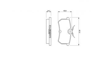 Bosch 0 986 424 472 - Brzdové platničky -