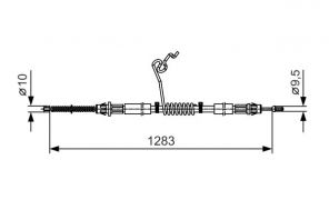 Bosch 1 987 482 036 - Brzdové lano -