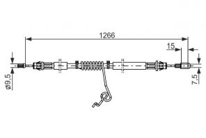 Bosch 1 987 482 281 - Brzdové lano -